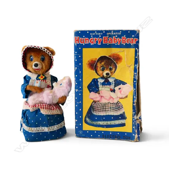 VINTAGE BOXED ELECTRO TOY 'HUNGRY BABY BEAR'