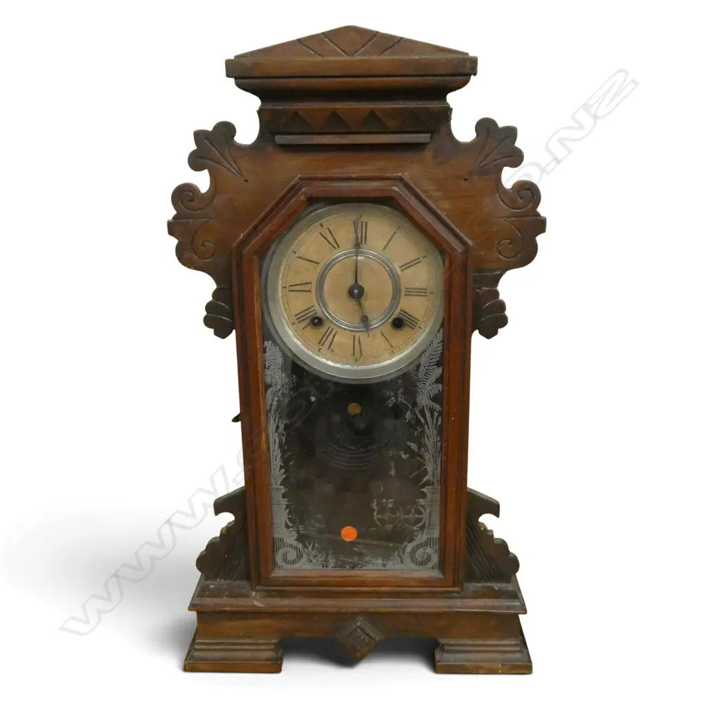 ANTIQUE ANSONIA GINGERBREAD MANTLECLOCK H570MM Image 1++