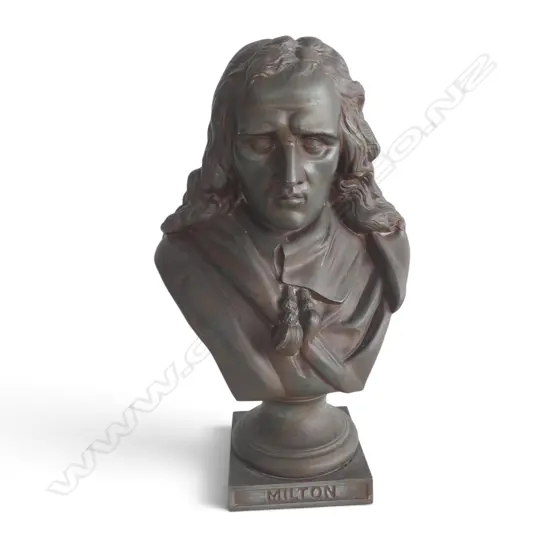 METAL BUST OF MILTON H.260mm