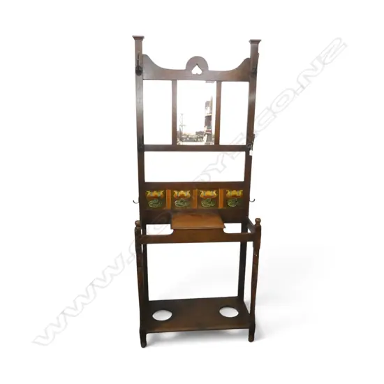 ANTIQUE OAK HALL STAND vendor acquired in Scotland 840x340x1930mm