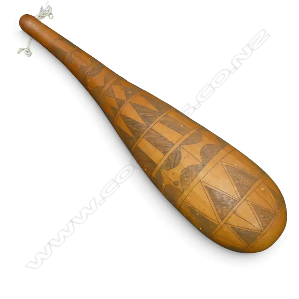 DECORATED GOURD (OLD BORER) L.620mm Image 1++