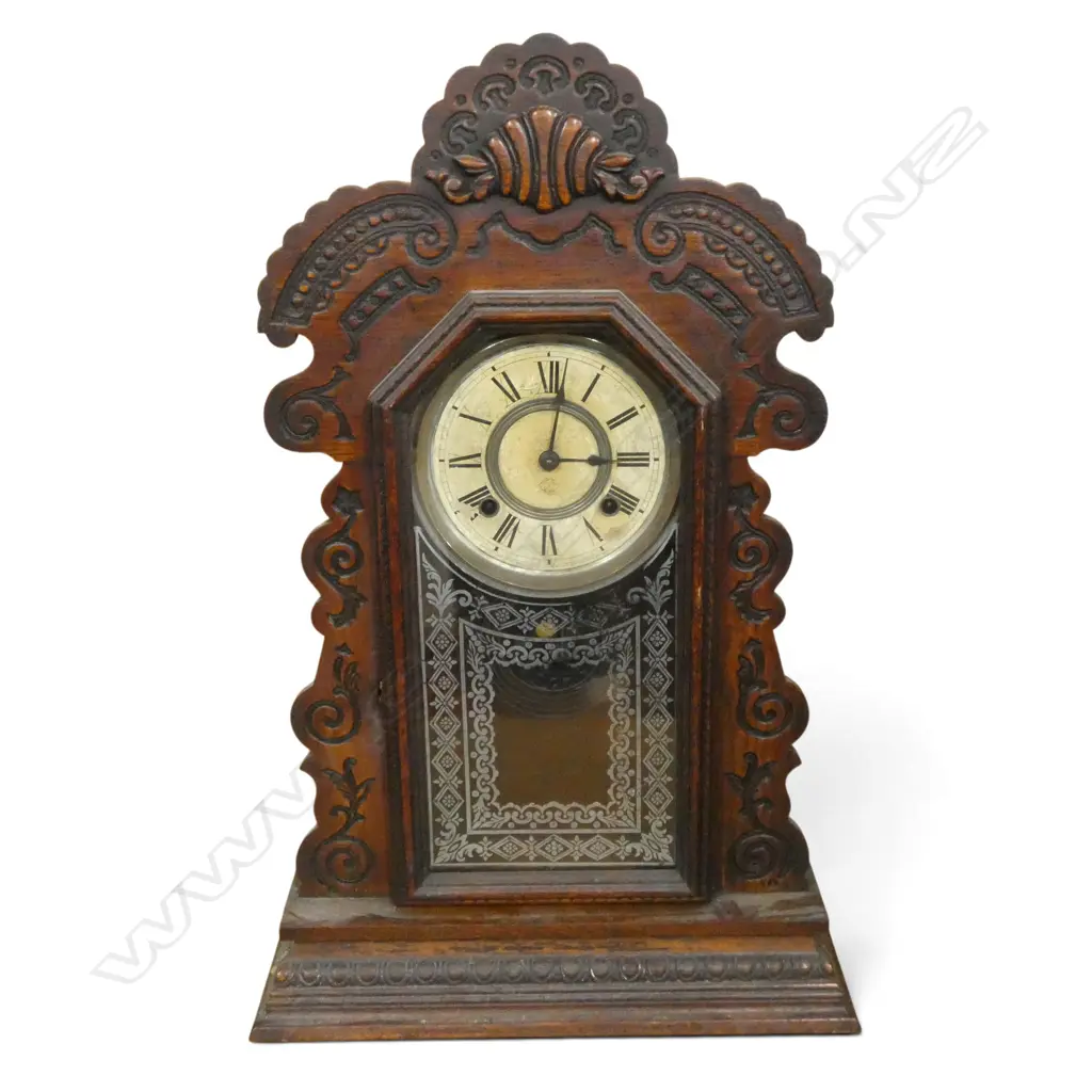 ANTIQUE ANSONIA GINGERBREAD MANTLECLOCK H570MM Image 1++