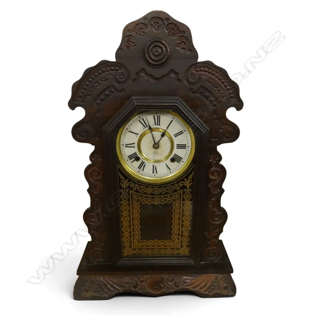 ANTIQUE ANSONIA GINGERBREAD MANTLECLOCK H570MM Image 1++