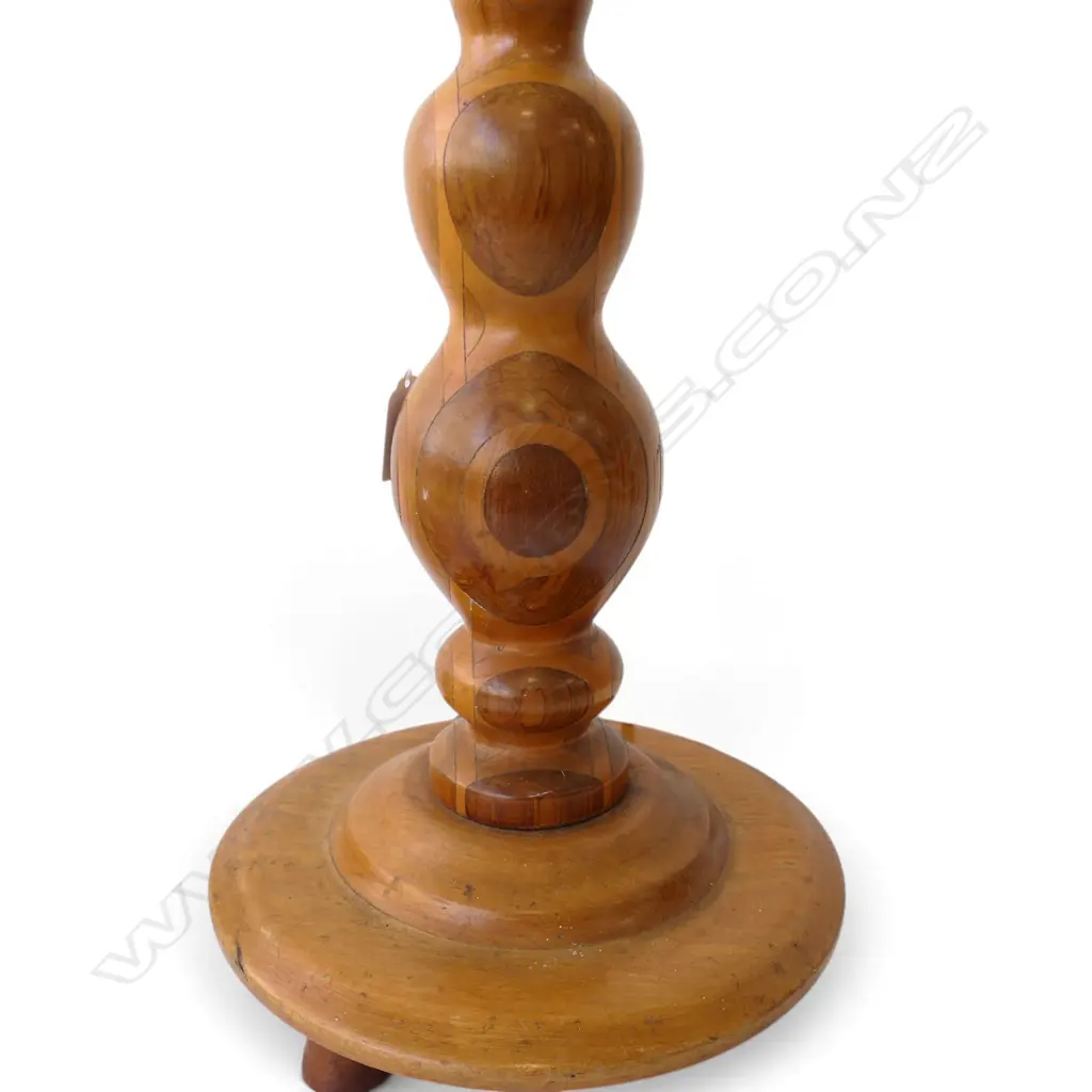 WOODEN TABLE LAMP H.500mm (SHADE REQ. WASHER) Image 1++
