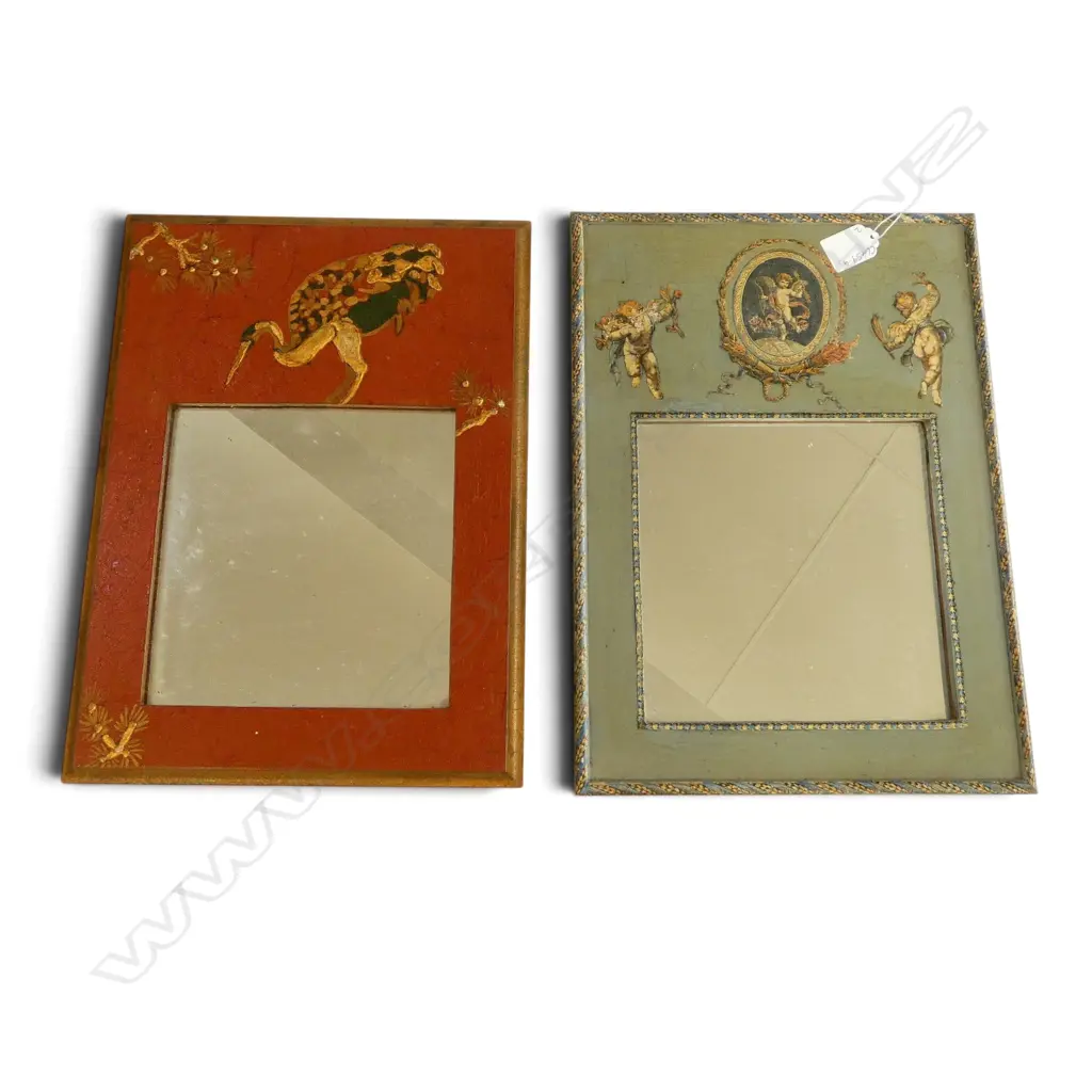 2 VINTAGE TRUMEAU MIRRORS 360x265mm Image 1++