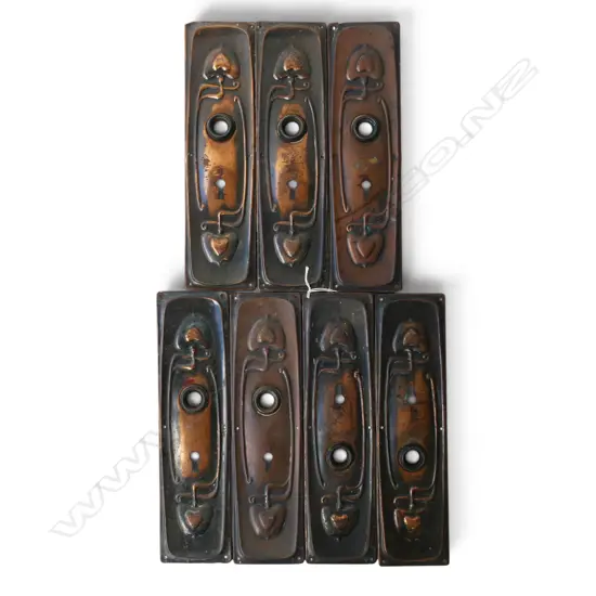 7 ART NOUVEAU DOOR FITTINGS 270x70mm