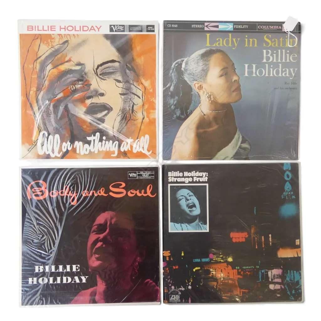 4 BILLIE HOLIDAY LP RECORDS (1 FACTORY SEALED) Image 1++