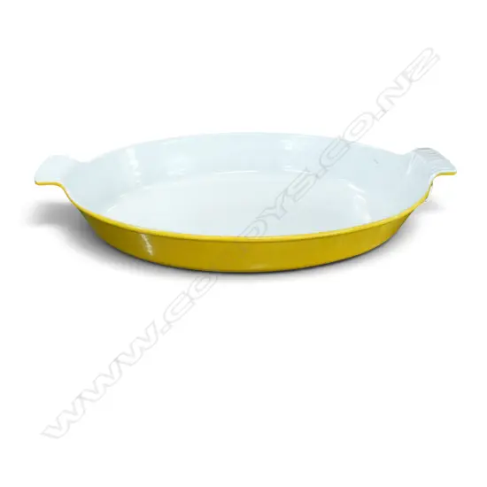 ENAMELLED CAST IRON 'FINESSE' GHC CASSEROLE DISH W.395mm