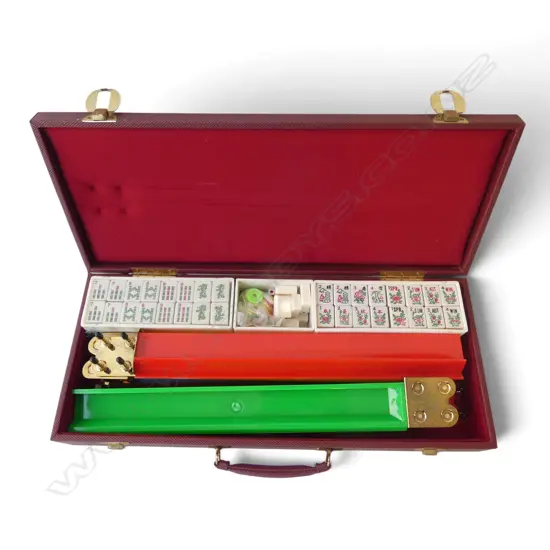 MAHJONG SET, CASED W.520mm