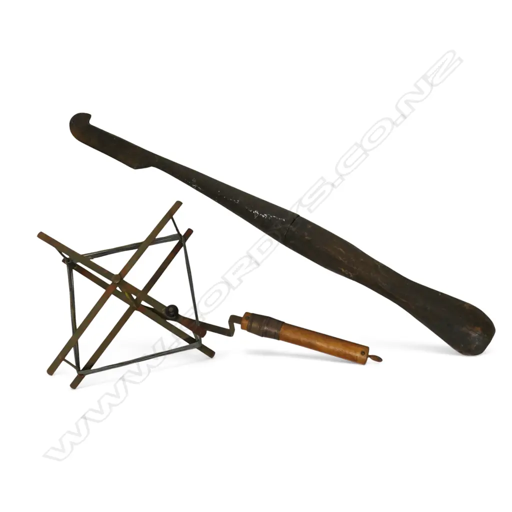 ANTIQUE BARK SPUD + WINDER TOOL L.630mm Image 1++