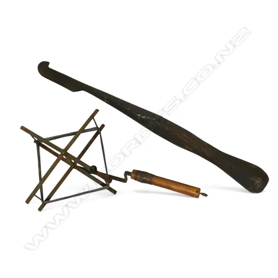 ANTIQUE BARK SPUD + WINDER TOOL L.630mm
