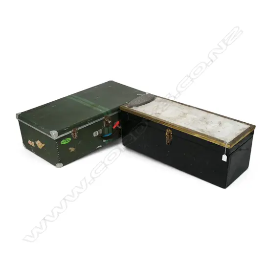VINTAGE METAL SUITCASE + TOOL BOX 780x480x240mm