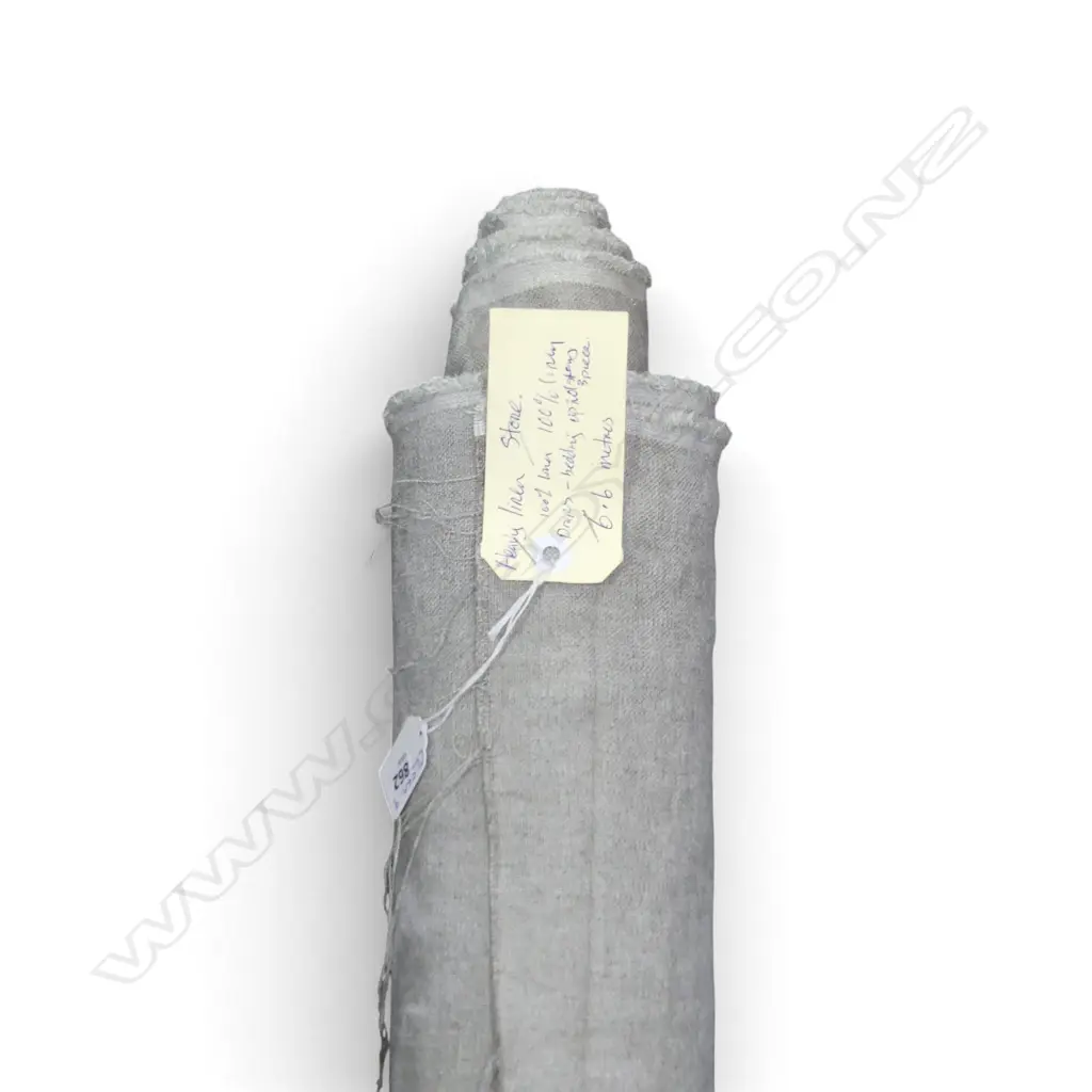 FABRIC BOLT; HEAVY LINEN STONE, 6.6M Image 1++