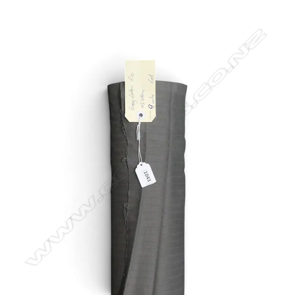FABRIC BOLT; GREY COTTON RIB, 9M Image 1++