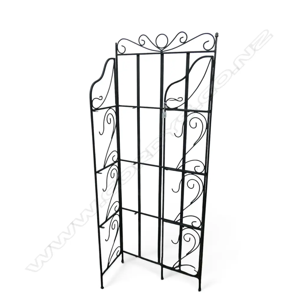 WROUGHT IRON SHELVING UNIT 610x290x1590mm Image 1++