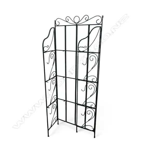WROUGHT IRON SHELVING UNIT 610x290x1590mm