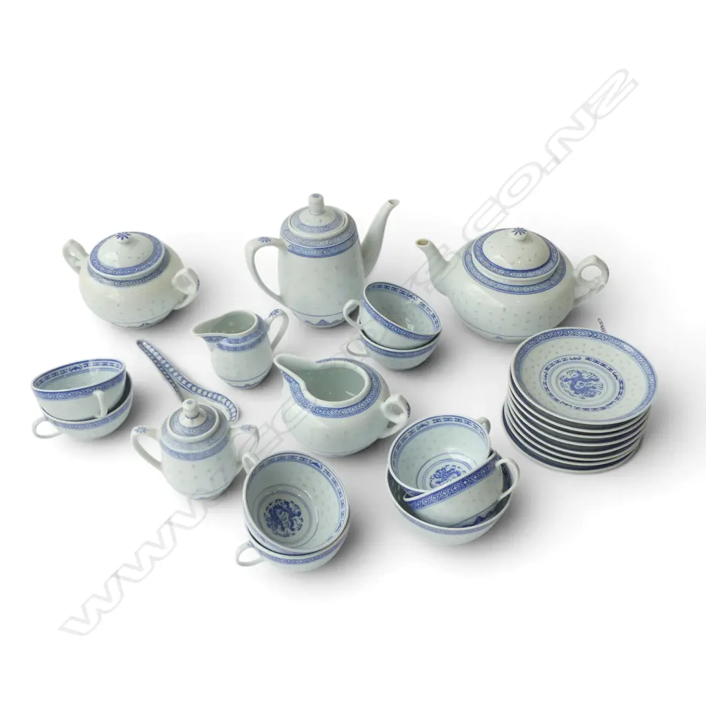 BLUE & WHITE CHINESE TEASET Image 1++