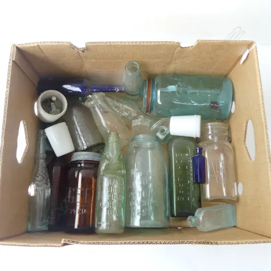 ASST. VINTAGE GLASS etc