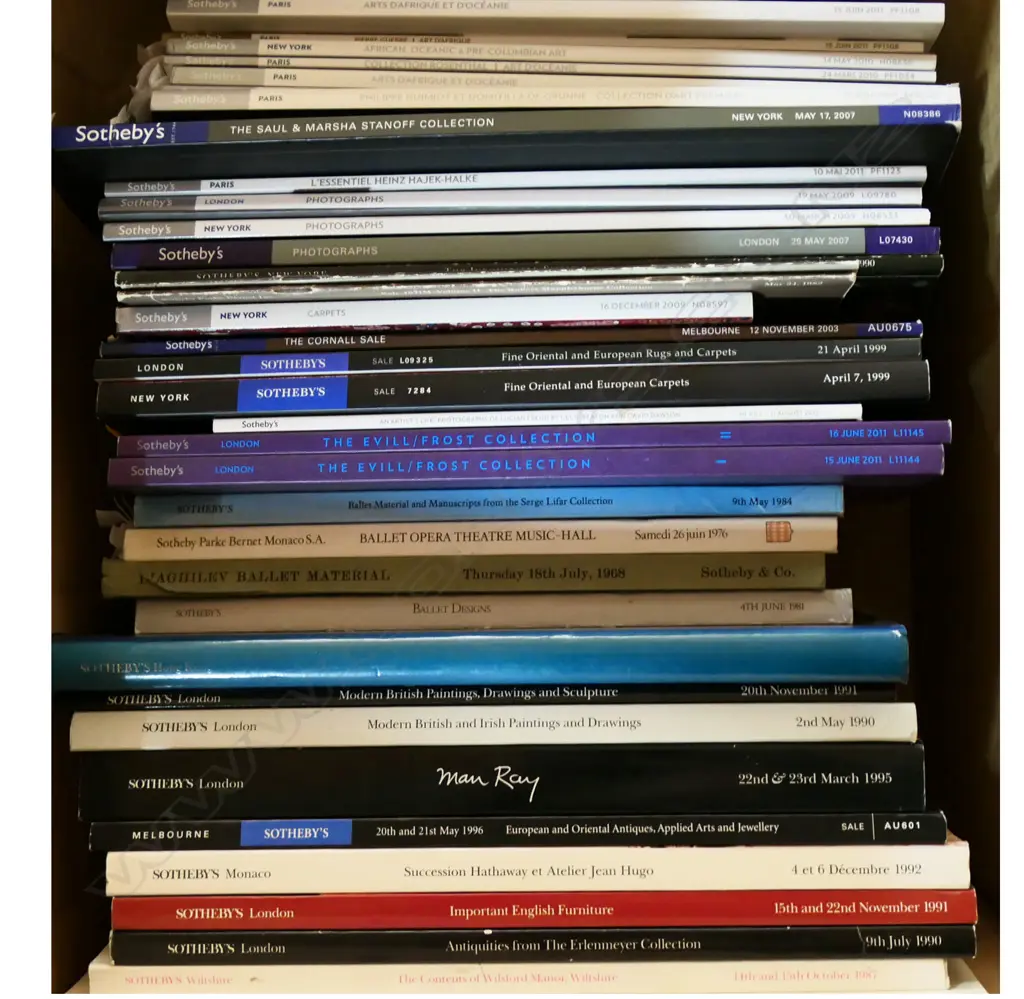 SOTHEBY'S CATALOGUES: TRIBAL ART (10), PHOTOGRAPHY (11), TEXTILES (5), BALLET (4), ART (3), DECORATIVE ARTS (7) Image 1++