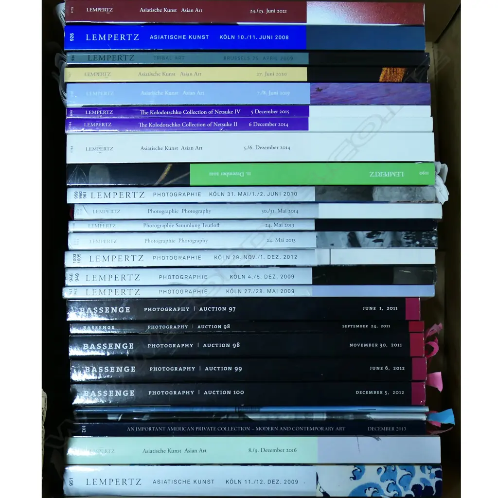 LEMPERTZ CATALOGUES: TRIBAL ART (1) ASIAN ART (10), PHOTOGRAPHY (7), BASSENGE CATALOGUES: PHOTOGRAPHY (8) ART (1) Image 1++