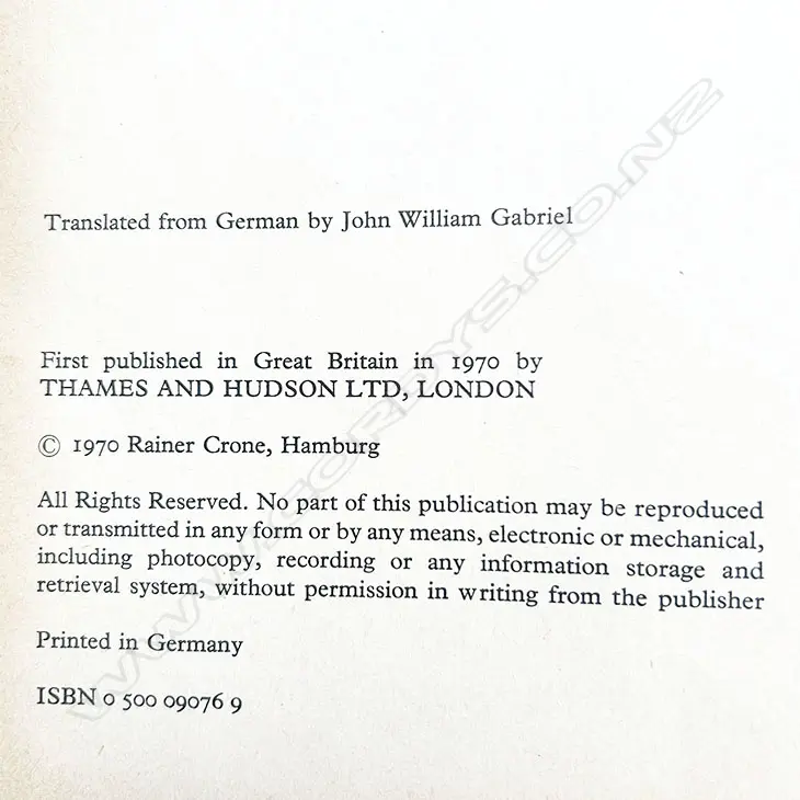 1970 ISBN 0500090769. Hardback with DJ Image 1++