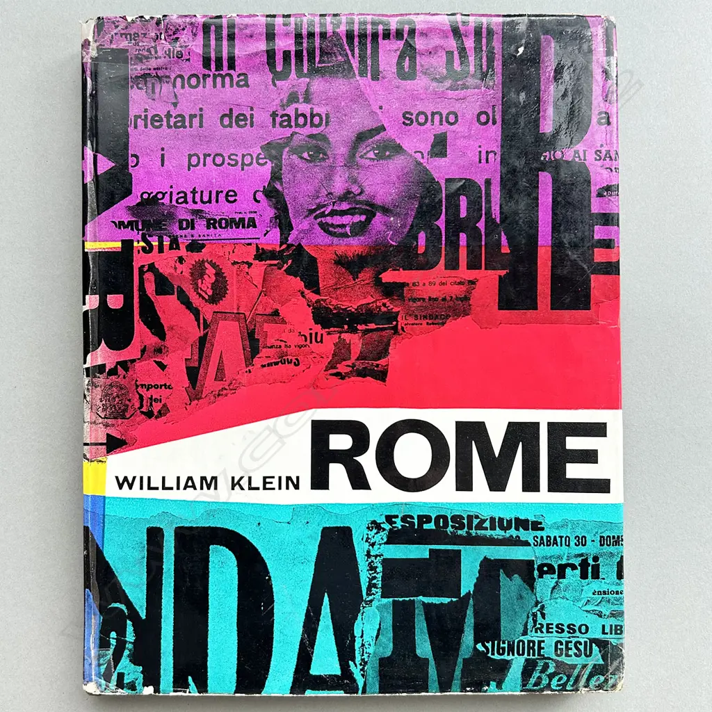 WILLIAM KLINE 'ROME', RARE 1959 1ST EDITION, VISTA BOOKS, HARDBACK w DUST JACKET (worn) Image 1++