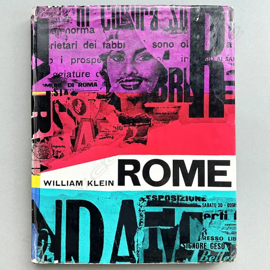 WILLIAM KLINE 'ROME', RARE 1959 1ST EDITION, VISTA BOOKS, HARDBACK w DUST JACKET (worn)