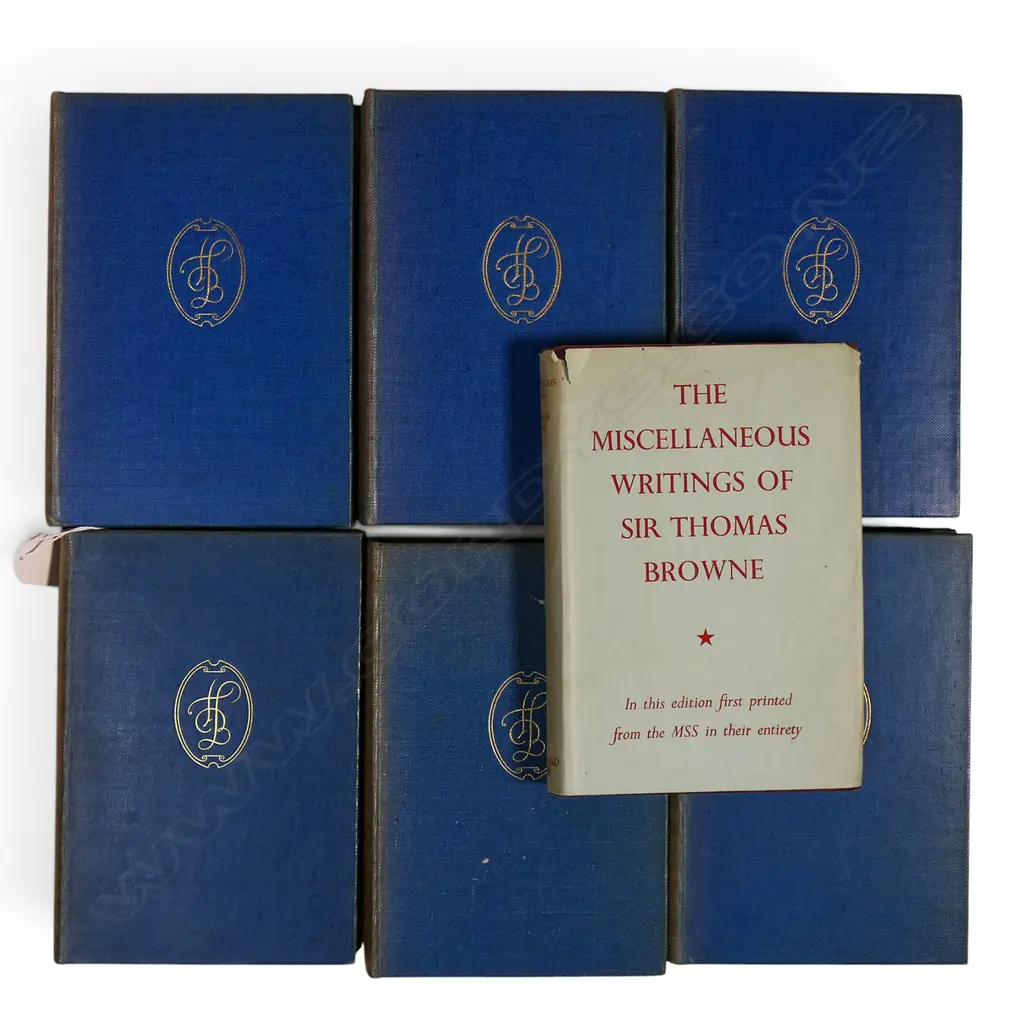7 PUBLICATIONS, THE WORKS OF SIR THOMAS BROWNE (6) + THE MISC WRITINGS OF SIR THOMAS BROWNE Image 1++