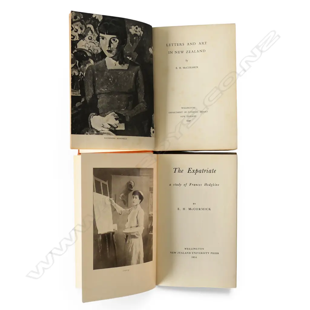 E. H MCCORMICK 'THE EXPATRIATE' (SIGNED), E. H MCCORMICK - LETTERS & ART IN NZ, + FRANCES HODGKINS 'A SINGLUAR ARTIST' Image 1++