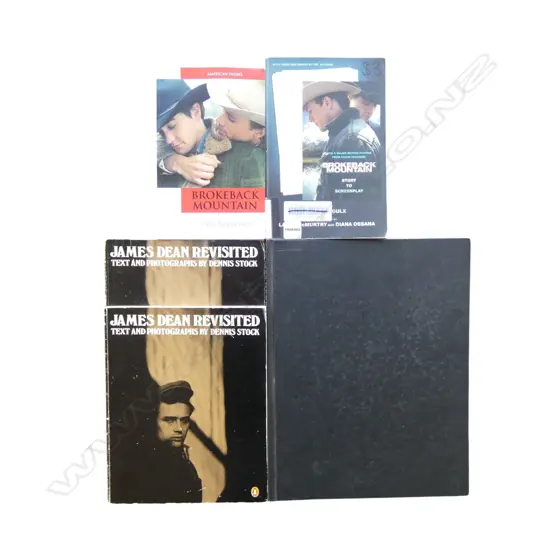 DENNIS STOCK - THREE PUBLICATIONS ON JAMES DEAN PLUS TWO BROKEBACK MOUNTAIN BOOKS (SCREENPLAY & ANALYSIS)