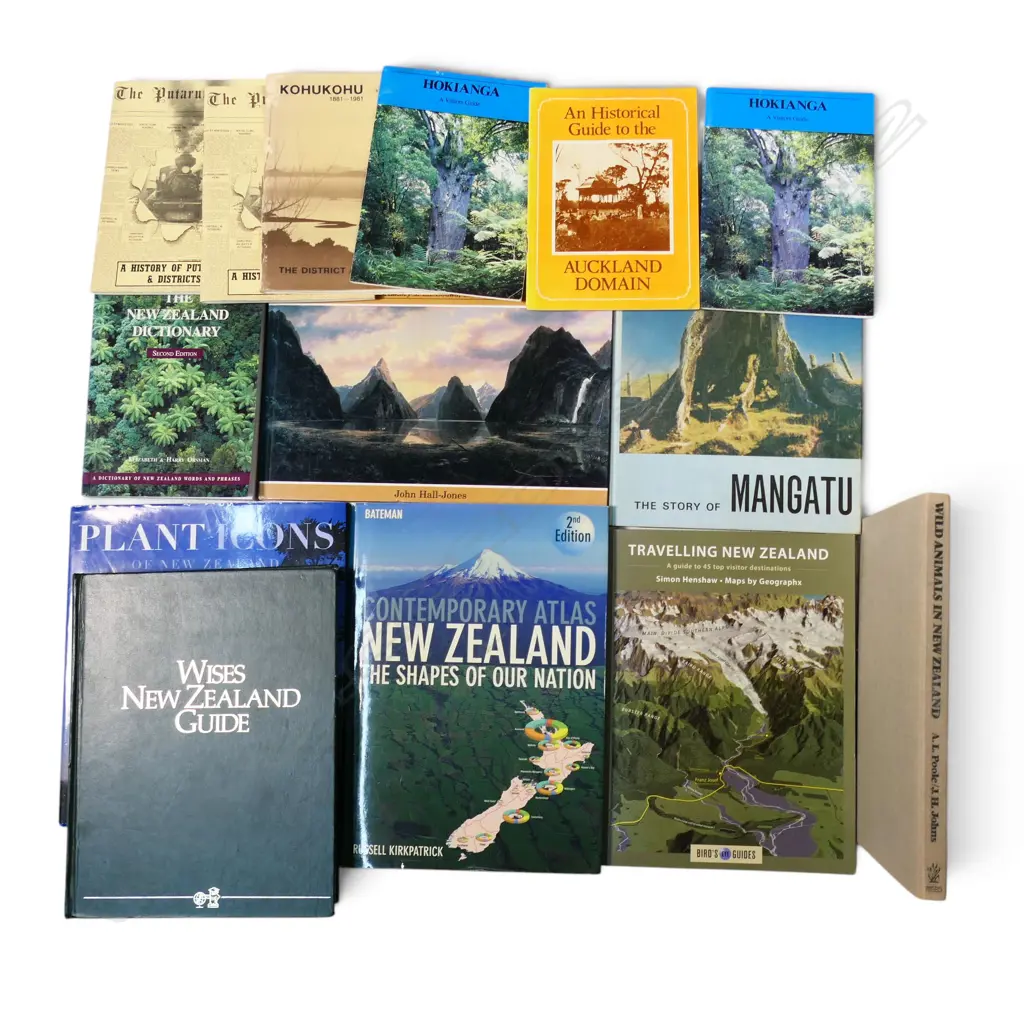 14 PUBLICATIONS: NZ GEOGRAPHY, MAPS, COLONIAL OBJECTS ETC Image 1++