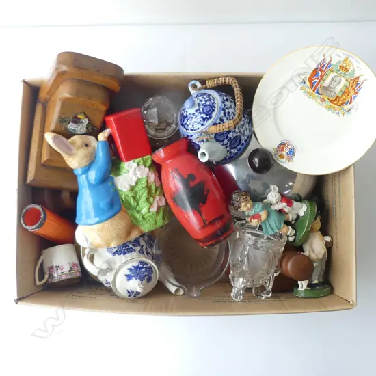 ASST. CHINA, PENGUIN ICE BOX, CRYSTAL ETC