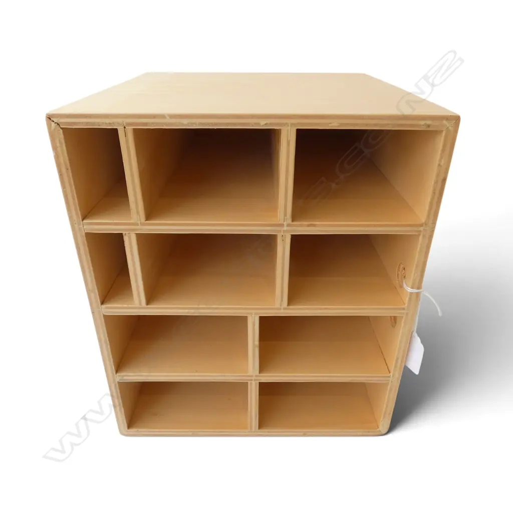 6 PLYWOOD STORAGE CONTAINERS 250x255x290mm Image 1++
