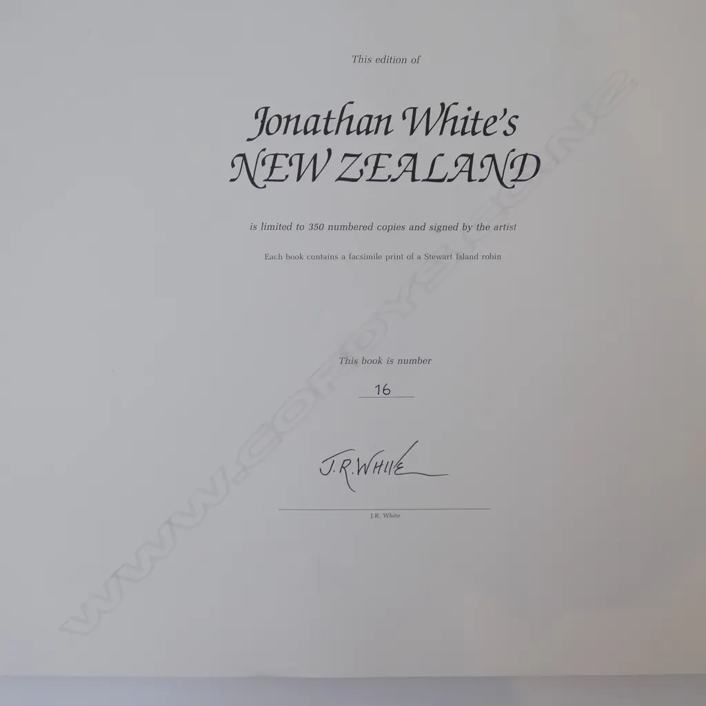 JONATHAN WHITE'S NEW ZEALAND Ed.16 Image 1++