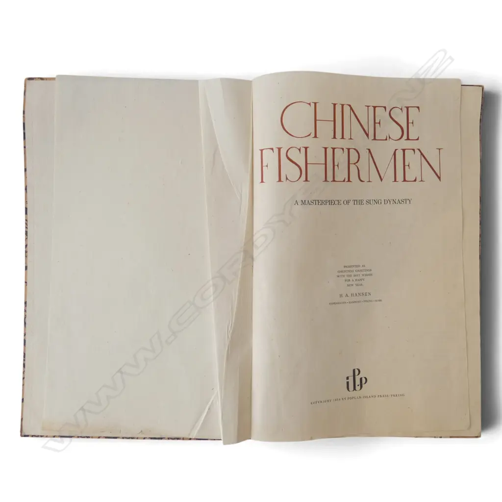 1938 folder OF LITHOGRAPHS OF 'CHINESE FISHERMAN' A Masterpiece of the Sung Dynasty +Illustrated London News 'Glorious.. Image 1++