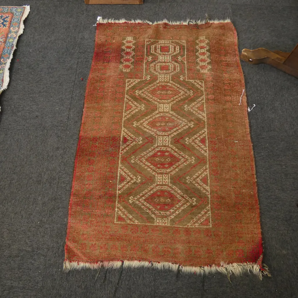 HAND KNOTTED ALL WOOL RUG 1460x940mm Image 1++