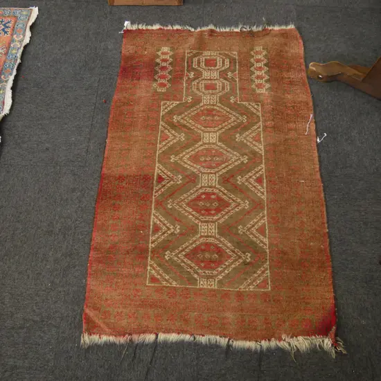 HAND KNOTTED ALL WOOL RUG 1460x940mm