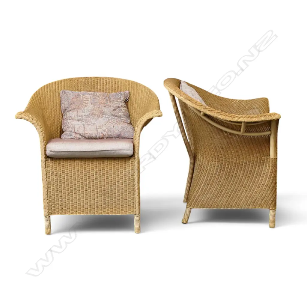 PR LLOYD LOOM PATIO CHAIRS H.810mm Image 1++