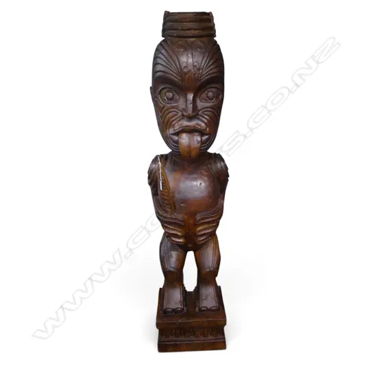 RESIN MAORI FIGURE 380x250x1700mm