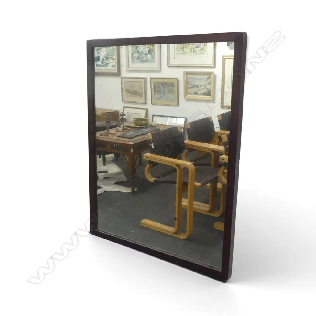 ANTIQUE MIRROR, WOODEN FRAME 680x530mm Image 1++