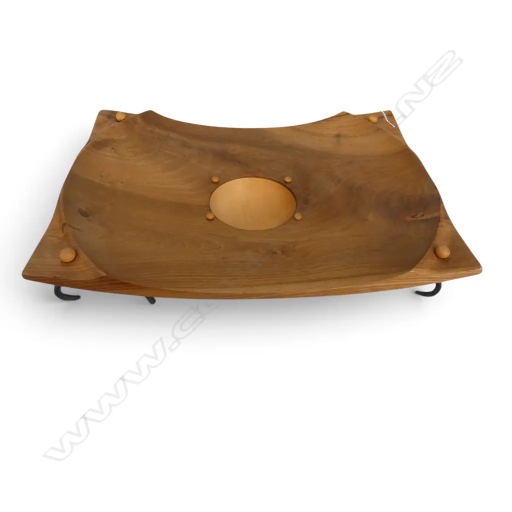 M. BARTOS, WALNUT & SYCAMORE BOWL 535x400x150mm Image 1++