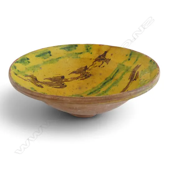 GLAZED TERRACOTTA BOWL H.90mm, 235mm dia