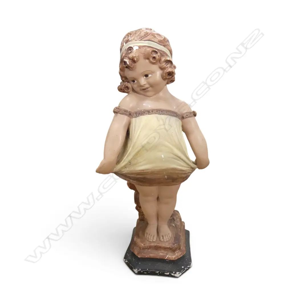 PLASTER ORNAMENT OF A GIRL H.580mm Image 1++