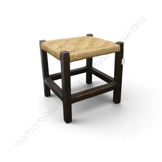 STOOL w. WOVEN TOP 355x310x365mm