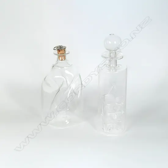 Ola & Marie Höglund - Art Glass 'Twist' Bottle h. 160mm