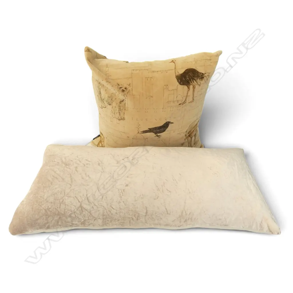 2 CUSHIONS; VELVET W.800mm, TRENZSEATER 550x550mm Image 1++