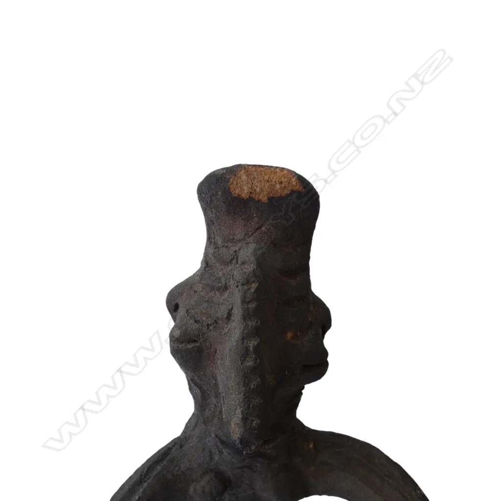 3 PCES OF PAPUA NEW GUINEA two ceramic figures faults L.400mm Image 1++