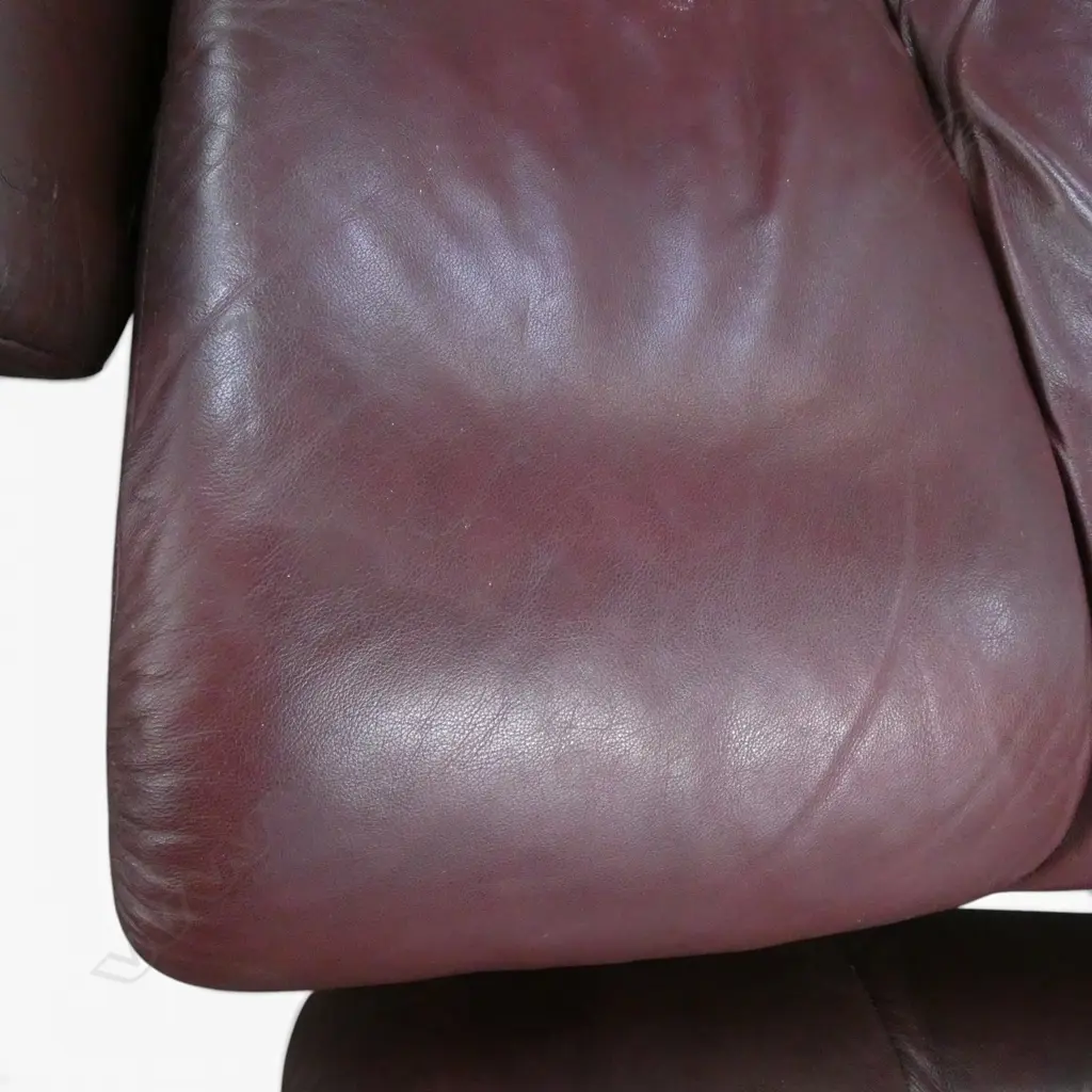 EKORNES (NORWAY) LEATHER RECLINER w. FOOTREST H.1060mm Image 1++