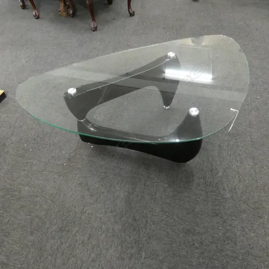 GLASS TOP COFFEE TABLE