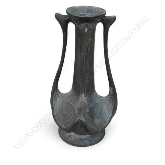 ART NOUVEAU BRONZE VASE H200MM